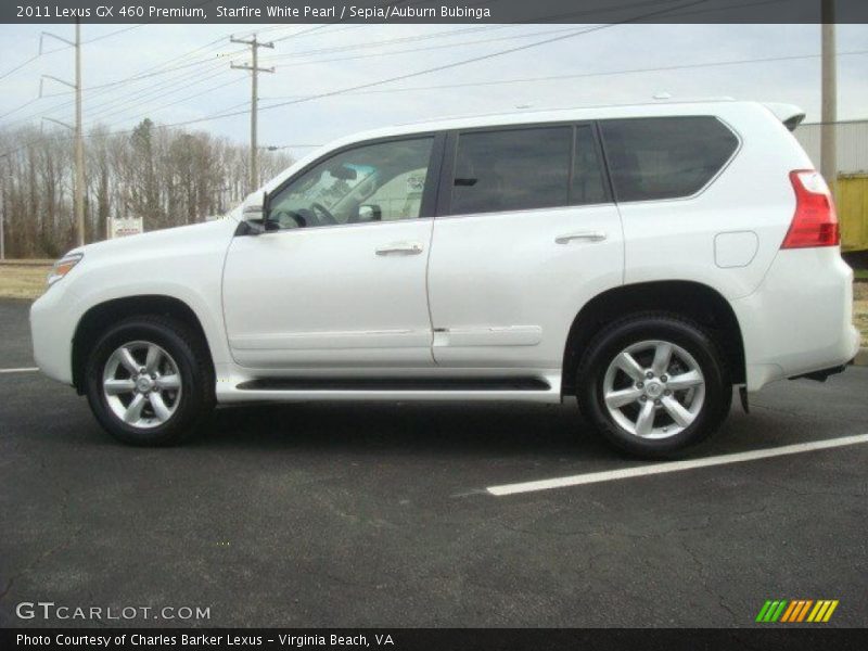 Starfire White Pearl / Sepia/Auburn Bubinga 2011 Lexus GX 460 Premium