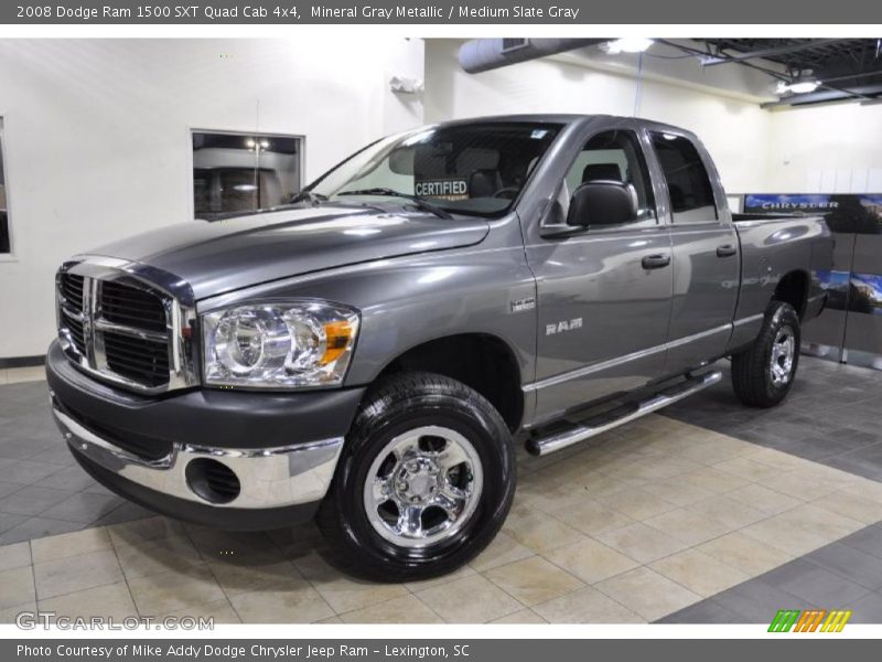 Mineral Gray Metallic / Medium Slate Gray 2008 Dodge Ram 1500 SXT Quad Cab 4x4