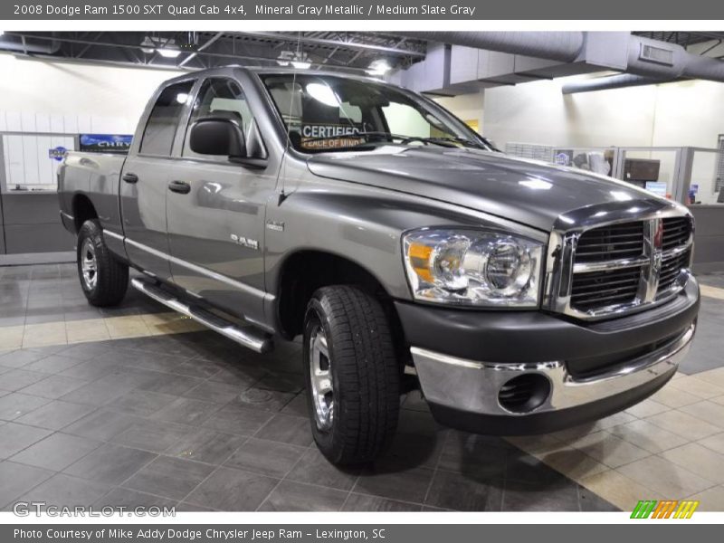 Mineral Gray Metallic / Medium Slate Gray 2008 Dodge Ram 1500 SXT Quad Cab 4x4