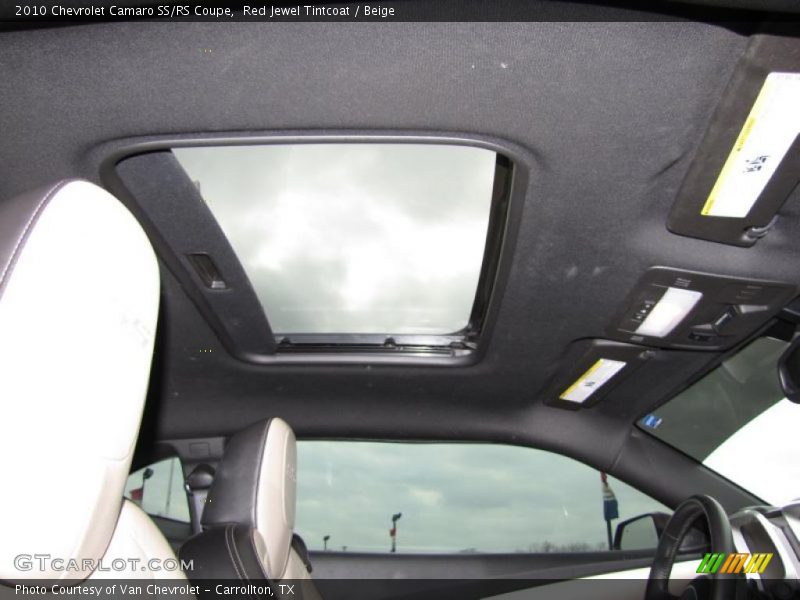 Red Jewel Tintcoat / Beige 2010 Chevrolet Camaro SS/RS Coupe