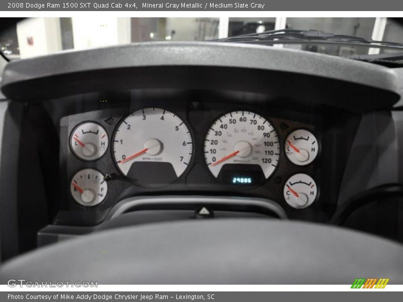 Mineral Gray Metallic / Medium Slate Gray 2008 Dodge Ram 1500 SXT Quad Cab 4x4