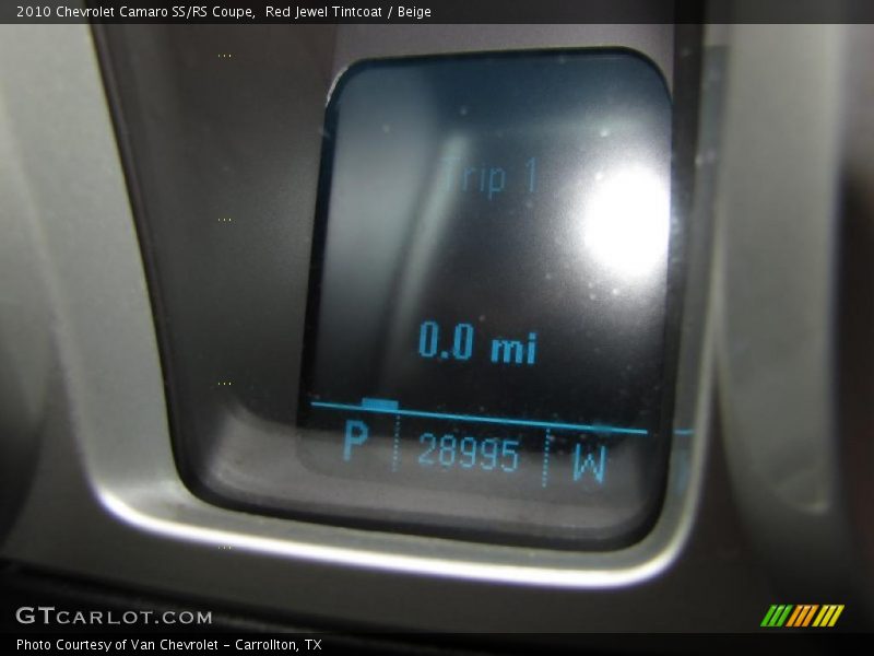 Red Jewel Tintcoat / Beige 2010 Chevrolet Camaro SS/RS Coupe