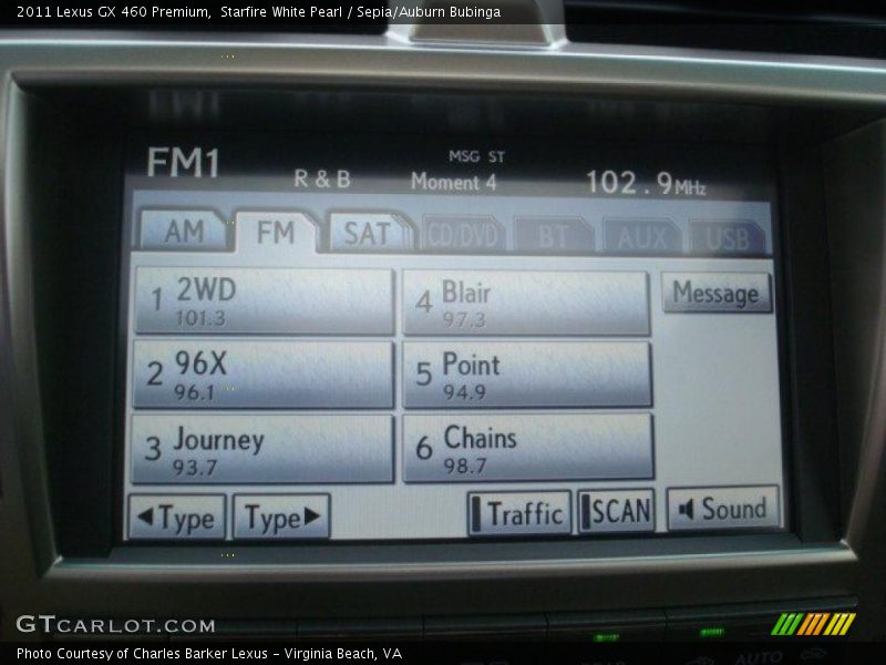 Controls of 2011 GX 460 Premium