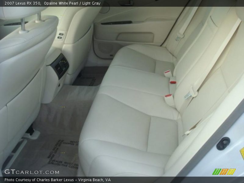 Opaline White Pearl / Light Gray 2007 Lexus RX 350