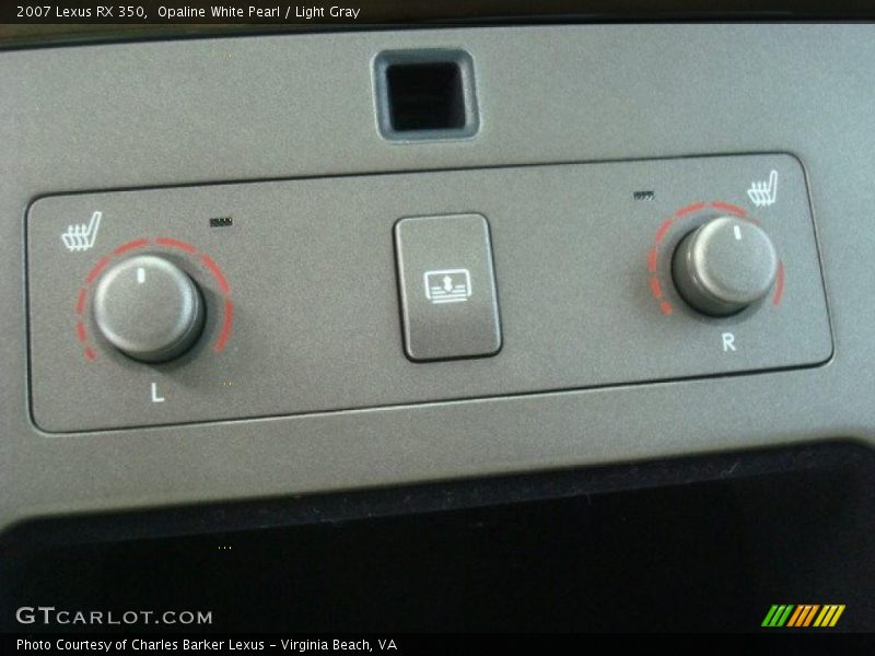Opaline White Pearl / Light Gray 2007 Lexus RX 350