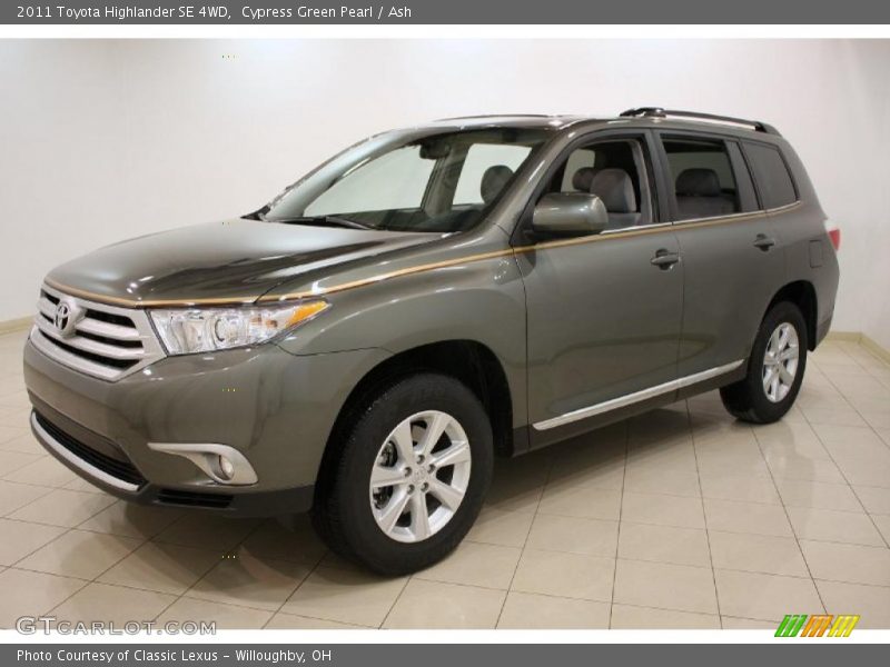 Cypress Green Pearl / Ash 2011 Toyota Highlander SE 4WD