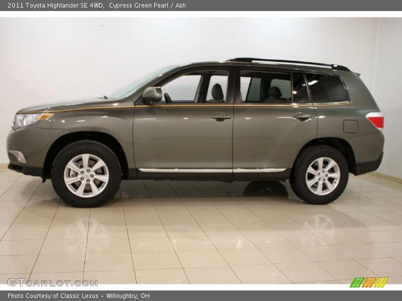 Cypress Green Pearl / Ash 2011 Toyota Highlander SE 4WD