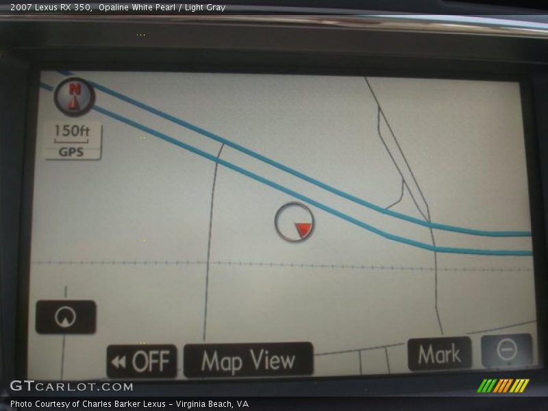 Opaline White Pearl / Light Gray 2007 Lexus RX 350