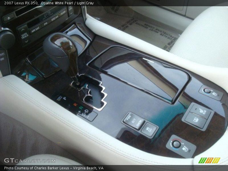 Opaline White Pearl / Light Gray 2007 Lexus RX 350