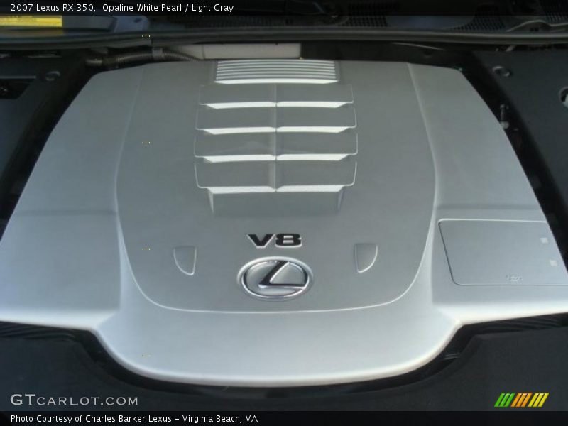Opaline White Pearl / Light Gray 2007 Lexus RX 350