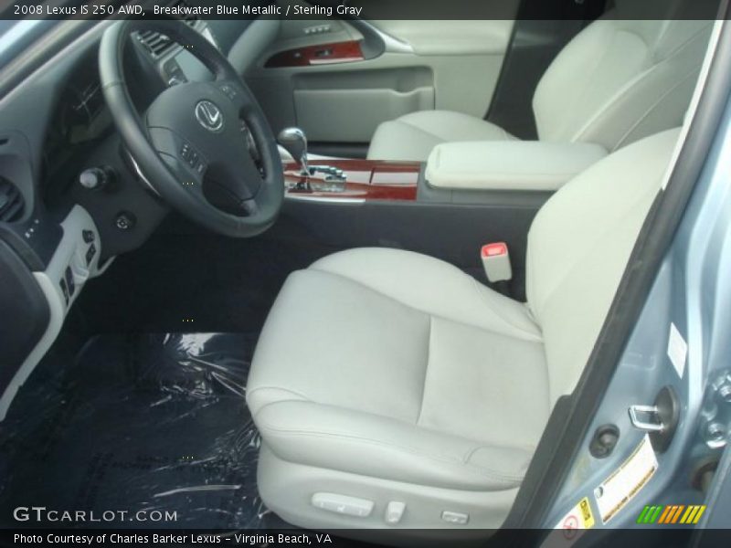 Breakwater Blue Metallic / Sterling Gray 2008 Lexus IS 250 AWD