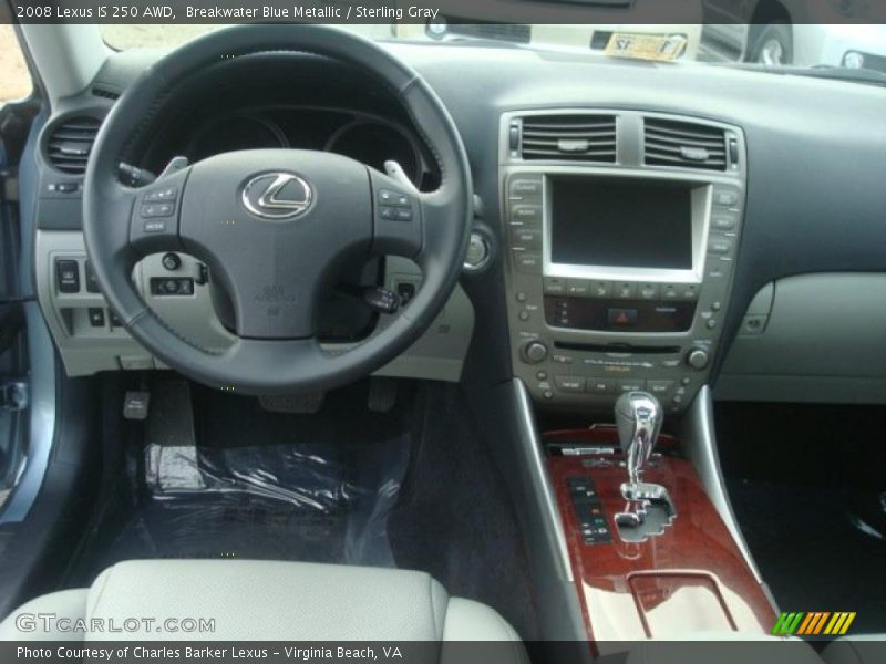 Breakwater Blue Metallic / Sterling Gray 2008 Lexus IS 250 AWD