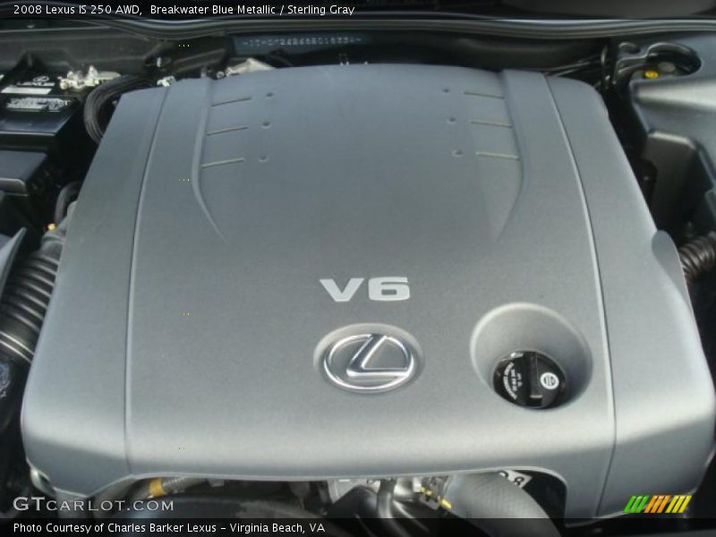 Breakwater Blue Metallic / Sterling Gray 2008 Lexus IS 250 AWD