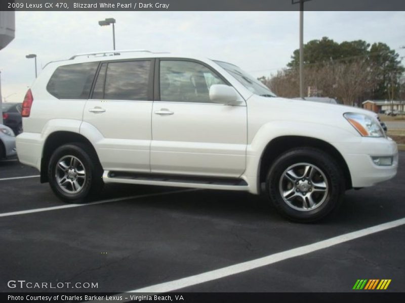 Blizzard White Pearl / Dark Gray 2009 Lexus GX 470