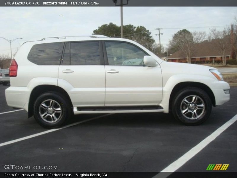 Blizzard White Pearl / Dark Gray 2009 Lexus GX 470
