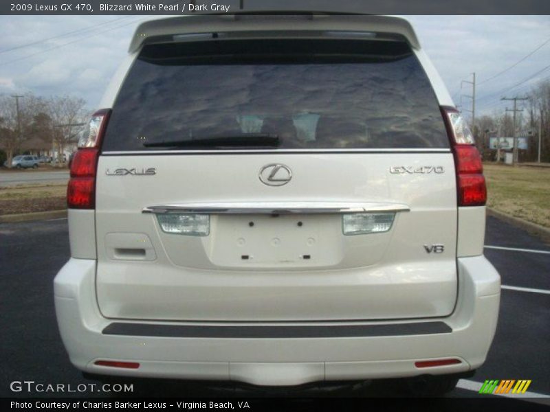 Blizzard White Pearl / Dark Gray 2009 Lexus GX 470