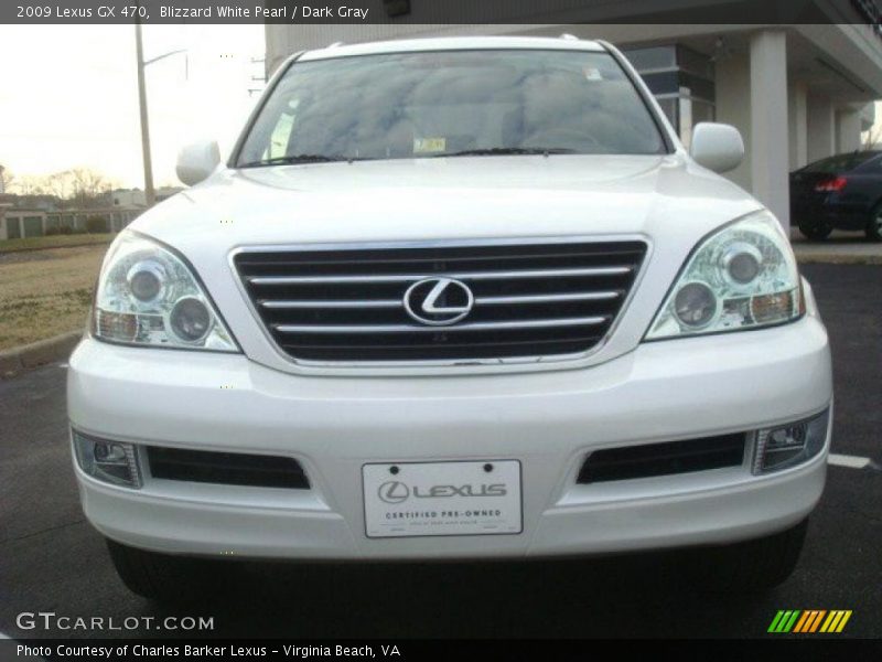 Blizzard White Pearl / Dark Gray 2009 Lexus GX 470