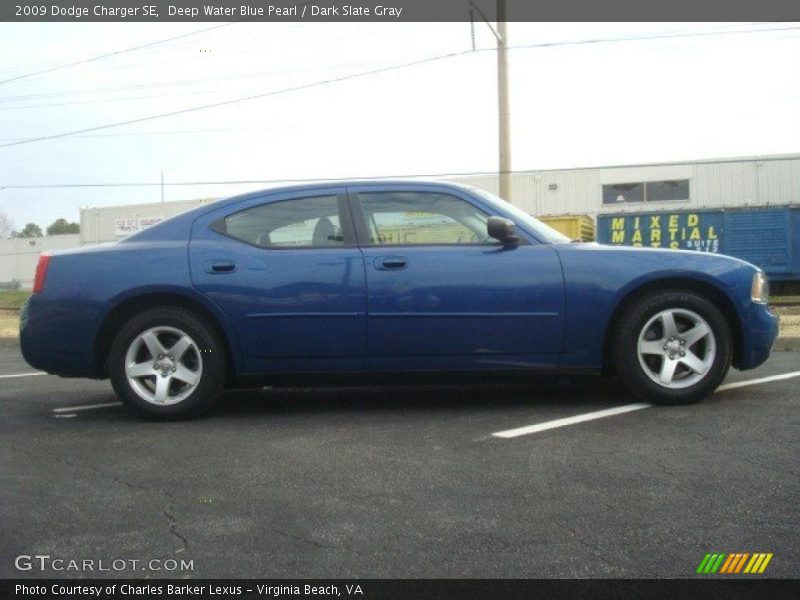 Deep Water Blue Pearl / Dark Slate Gray 2009 Dodge Charger SE