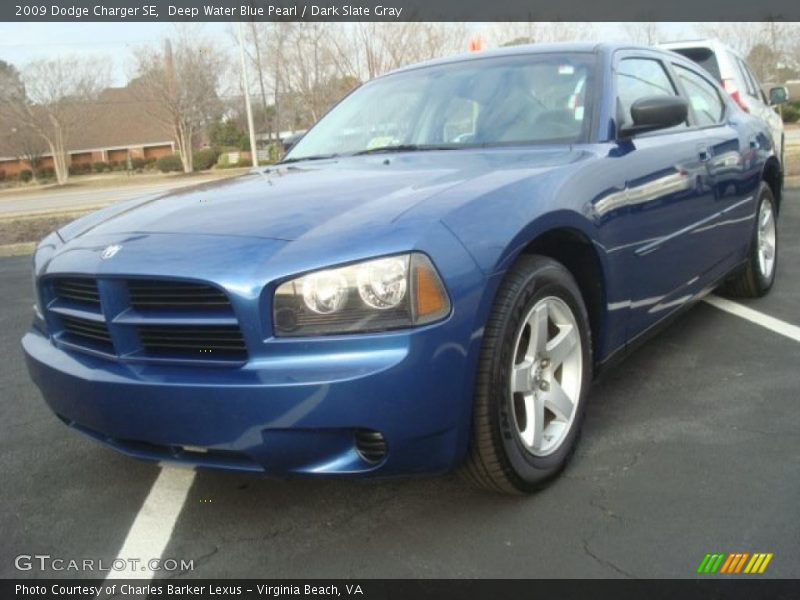 Deep Water Blue Pearl / Dark Slate Gray 2009 Dodge Charger SE