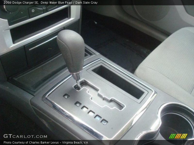 Deep Water Blue Pearl / Dark Slate Gray 2009 Dodge Charger SE