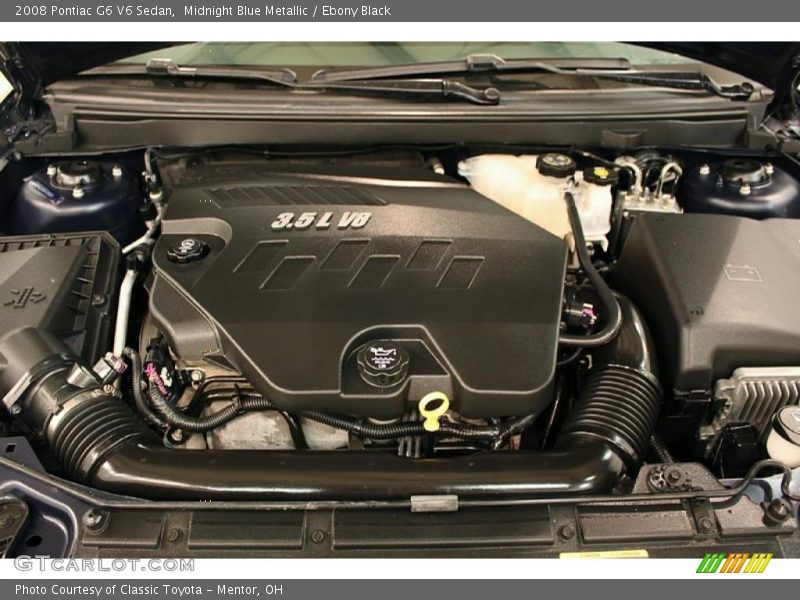 Midnight Blue Metallic / Ebony Black 2008 Pontiac G6 V6 Sedan