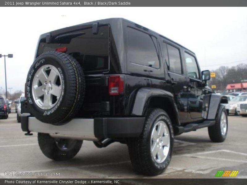 Black / Black/Dark Saddle 2011 Jeep Wrangler Unlimited Sahara 4x4