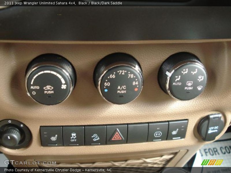 Black / Black/Dark Saddle 2011 Jeep Wrangler Unlimited Sahara 4x4