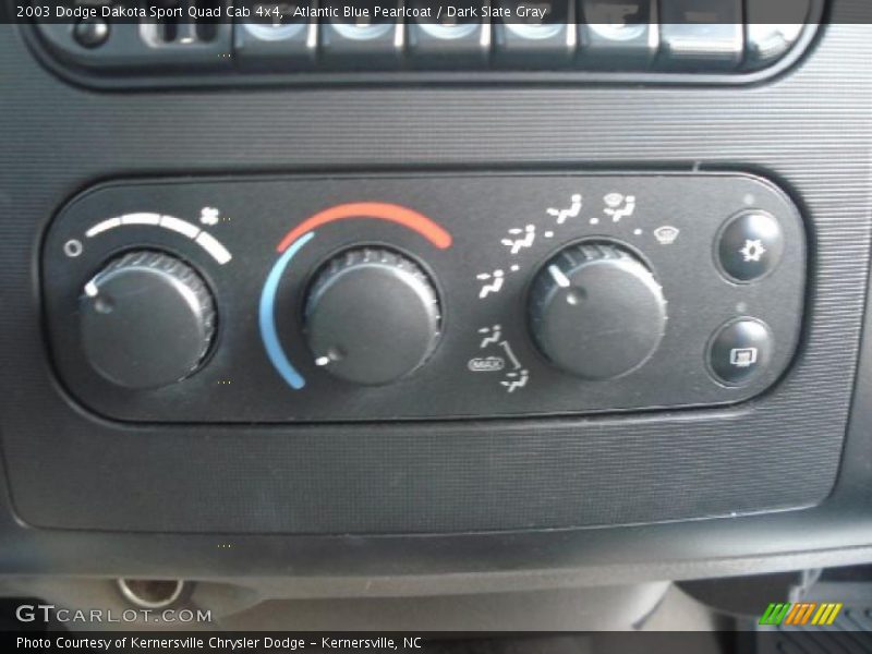 Atlantic Blue Pearlcoat / Dark Slate Gray 2003 Dodge Dakota Sport Quad Cab 4x4