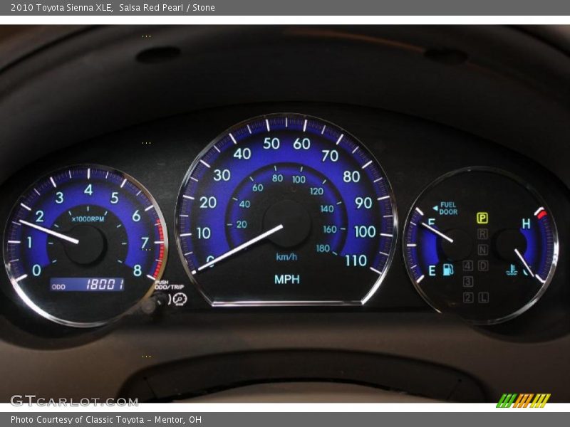  2010 Sienna XLE XLE Gauges