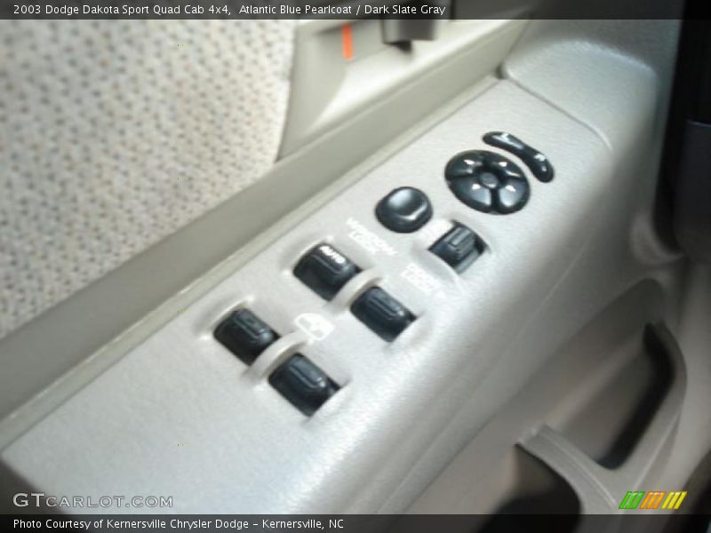 Atlantic Blue Pearlcoat / Dark Slate Gray 2003 Dodge Dakota Sport Quad Cab 4x4