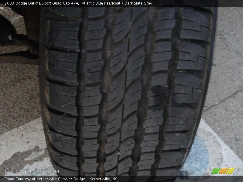 Atlantic Blue Pearlcoat / Dark Slate Gray 2003 Dodge Dakota Sport Quad Cab 4x4