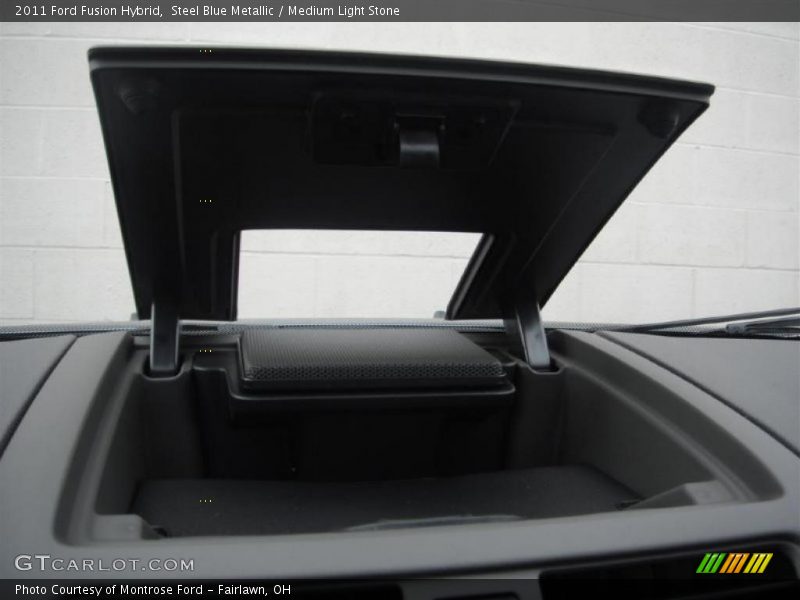 Steel Blue Metallic / Medium Light Stone 2011 Ford Fusion Hybrid