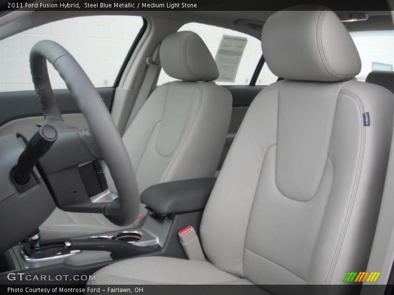  2011 Fusion Hybrid Medium Light Stone Interior