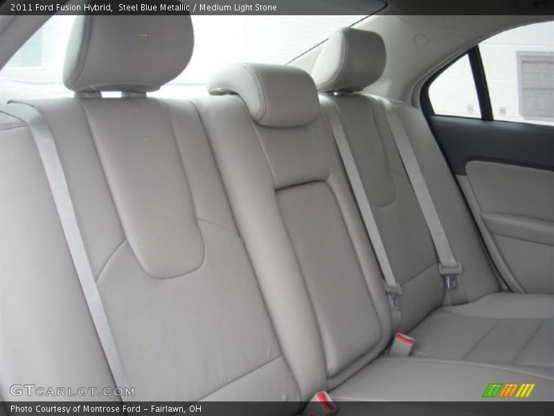 Steel Blue Metallic / Medium Light Stone 2011 Ford Fusion Hybrid