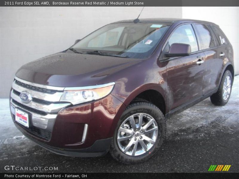 Bordeaux Reserve Red Metallic / Medium Light Stone 2011 Ford Edge SEL AWD