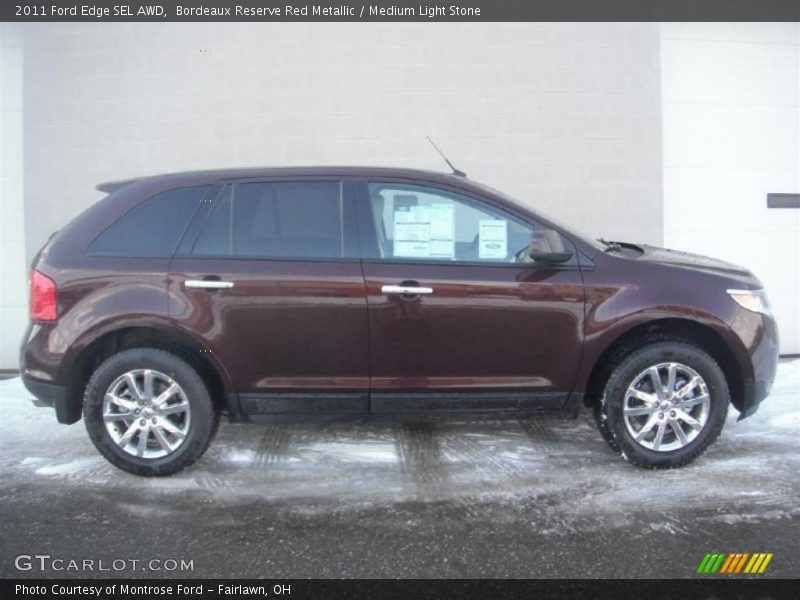 Bordeaux Reserve Red Metallic / Medium Light Stone 2011 Ford Edge SEL AWD