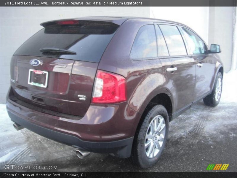 Bordeaux Reserve Red Metallic / Medium Light Stone 2011 Ford Edge SEL AWD