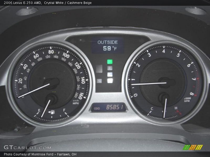 Crystal White / Cashmere Beige 2006 Lexus IS 250 AWD