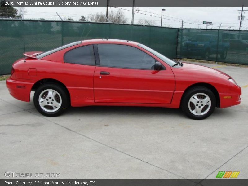 Victory Red / Graphite 2005 Pontiac Sunfire Coupe