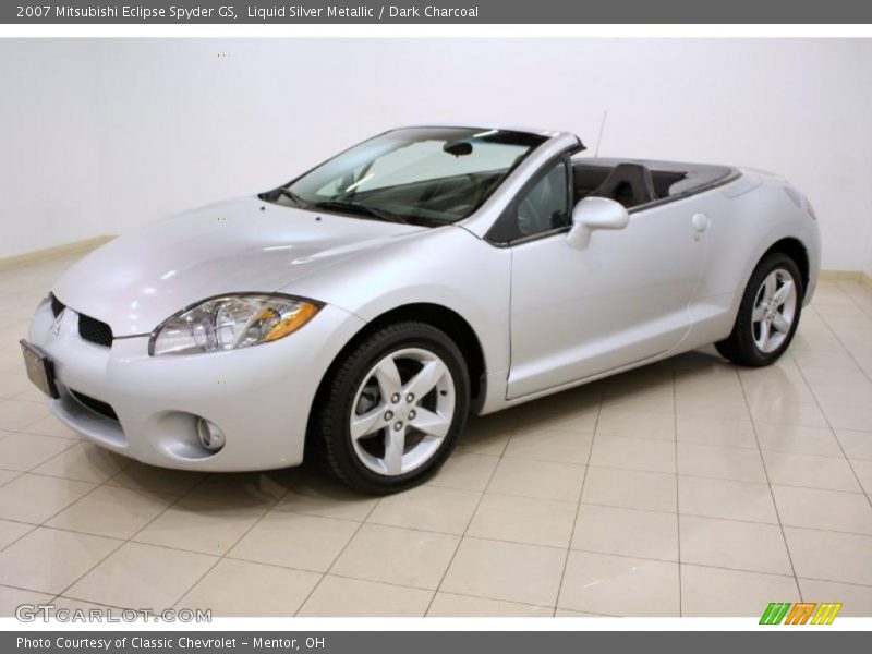 Liquid Silver Metallic / Dark Charcoal 2007 Mitsubishi Eclipse Spyder GS