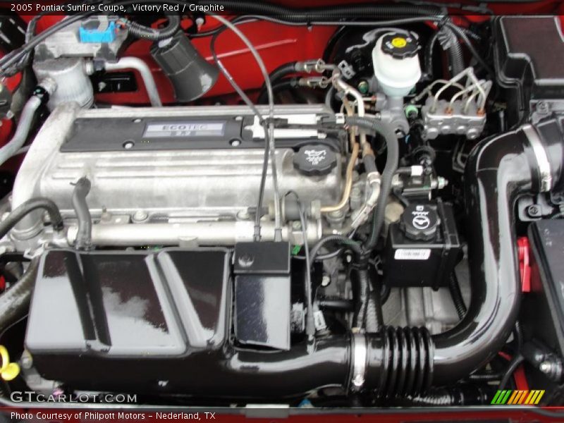 Victory Red / Graphite 2005 Pontiac Sunfire Coupe