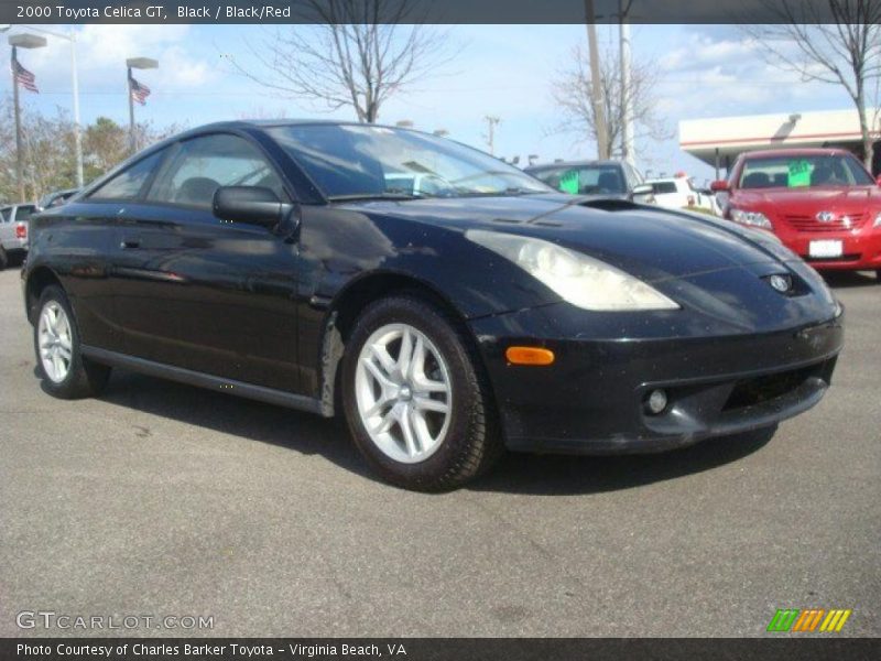 Black / Black/Red 2000 Toyota Celica GT