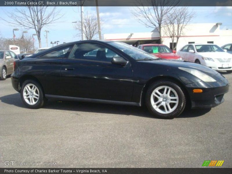 Black / Black/Red 2000 Toyota Celica GT