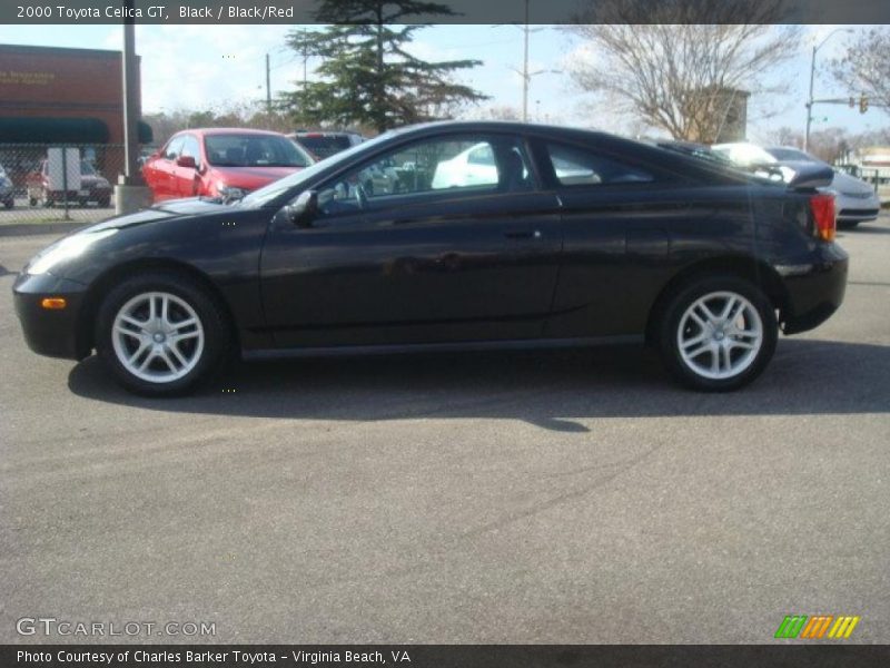 Black / Black/Red 2000 Toyota Celica GT