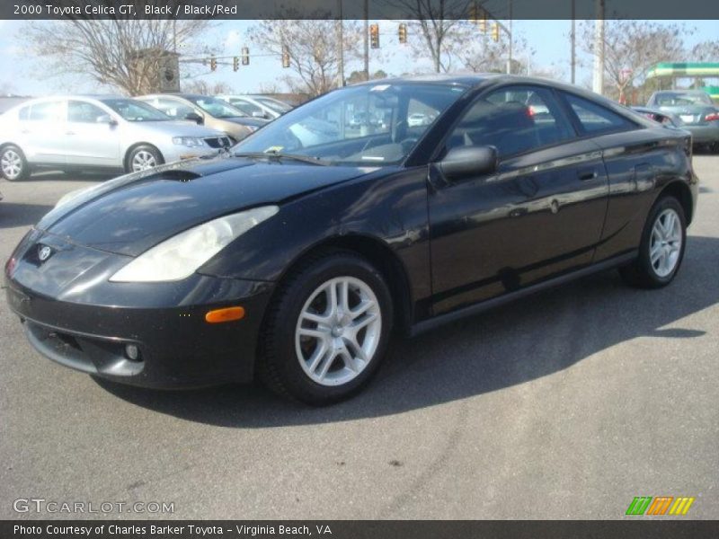 Black / Black/Red 2000 Toyota Celica GT