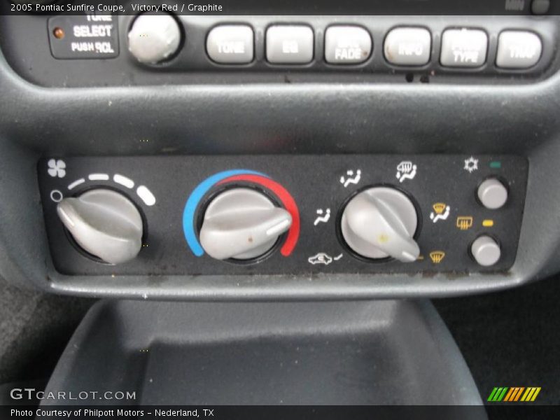 Victory Red / Graphite 2005 Pontiac Sunfire Coupe