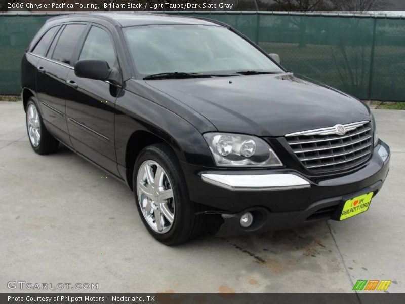 Brilliant Black / Light Taupe/Dark Slate Gray 2006 Chrysler Pacifica Touring