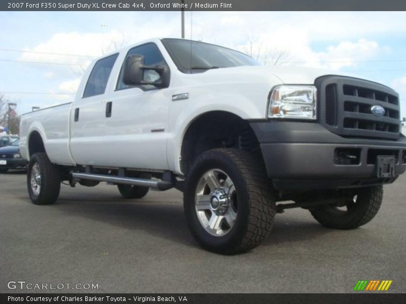 Oxford White / Medium Flint 2007 Ford F350 Super Duty XL Crew Cab 4x4