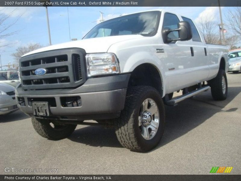 Oxford White / Medium Flint 2007 Ford F350 Super Duty XL Crew Cab 4x4