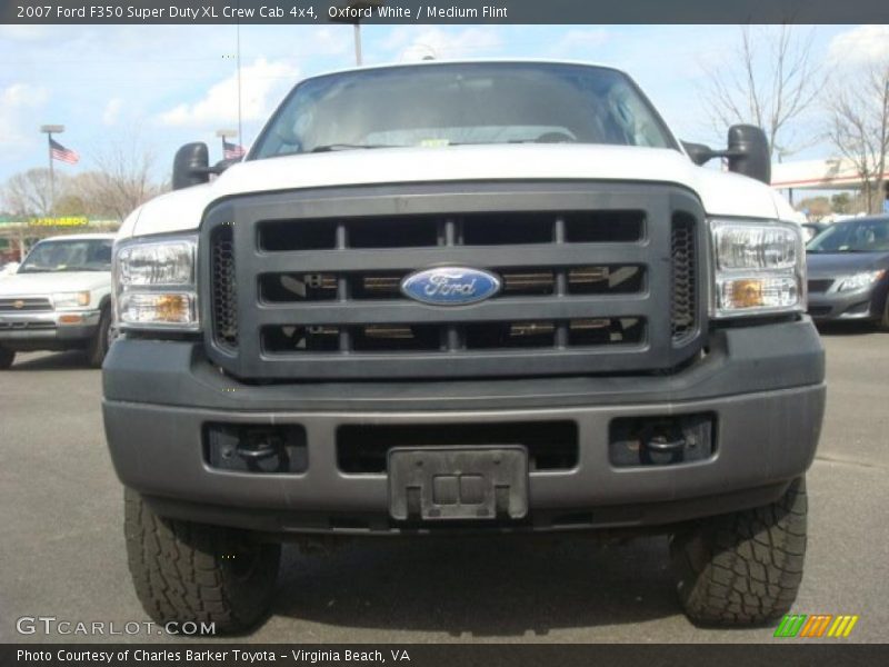 Oxford White / Medium Flint 2007 Ford F350 Super Duty XL Crew Cab 4x4